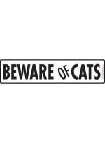 V-Beware of Cats Sign
